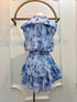 Ladies Tie Dye Ruffle Mini Dresses
